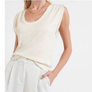 Brand new - Relaxed Pleated shoulder Muscle Tank